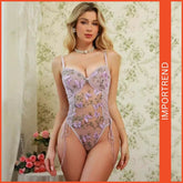 Women's Butterfly Embroidery Versatile & Comfortable Lingerie